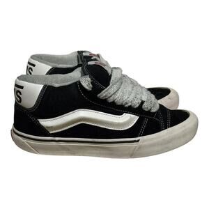 Vans Sk8-Hi Black MTE Mid Suede Canvas Women's 7.5 Skate Shoes Retro Sneakers